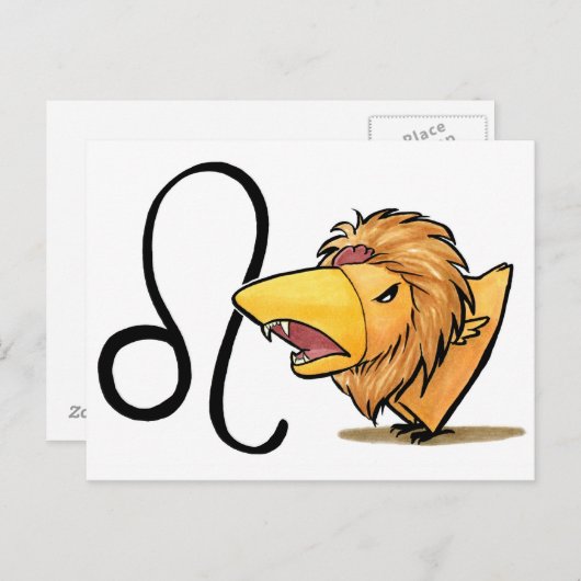 Leo Chicken Postcard Postkarte (Vorne/Hinten)