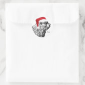 Leo Christmas Runder Aufkleber (Tasche)
