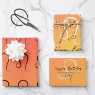 Leo Colorstrolgy Birthday Geschenkpapier Set