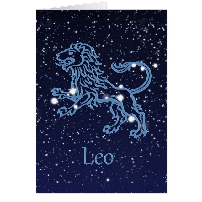 Leo Constellation and Zodiac Sign with Stars (Vorne)