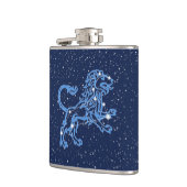 Leo Constellation and Zodiac Sign with Stars Flachmann (Links)