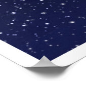 Leo Constellation and Zodiac Sign with Stars Poster (Ecke)