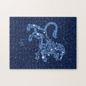 Leo Constellation and Zodiac Sign with Stars Puzzle (Horizontal)