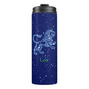 Leo Constellation and Zodiac Sign with Stars Thermosbecher