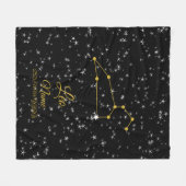 Leo Constellation Fleecedecke (Vorderseite (Horizontal))