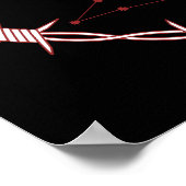 Leo Constellation Gothic Dark Celestial Art Poster (Ecke)