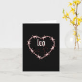 Leo Constellation Gothic Dark Edgy Birthday Karte (Gelbe Blume)