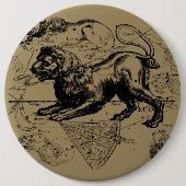 Leo Constellation Hevelius 1690 Juli 23 August 22 Button (Vorderseite)