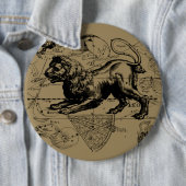Leo Constellation Hevelius 1690 Juli 23 August 22 Button (Beispiel)
