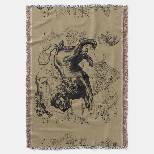 Leo Constellation Hevelius 1690 Juli 23 August 22 Decke (Vorderseite Vertikal)