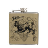 Leo Constellation Hevelius 1690 Juli 23 August 22 Flachmann (Vorderseite)