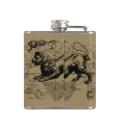 Leo Constellation Hevelius 1690 Juli 23 August 22 Flachmann (Rückseite)