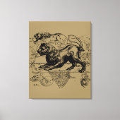 Leo Constellation Hevelius 1690 Juli 23 August 22 Leinwanddruck (Vorderseite)
