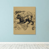 Leo Constellation Hevelius 1690 Juli 23 August 22 Leinwanddruck (Insitu (Holzboden))