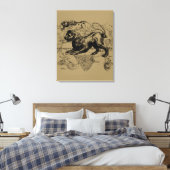 Leo Constellation Hevelius 1690 Juli 23 August 22 Leinwanddruck (Insitu (Schlafzimmer))