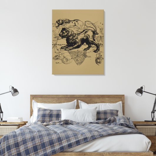Leo Constellation Hevelius 1690 Juli 23 August 22 Leinwanddruck (Insitu (Schlafzimmer))