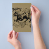 Leo Constellation Hevelius 1690 Juli 23 - August 2 Flyer (Handgriff)