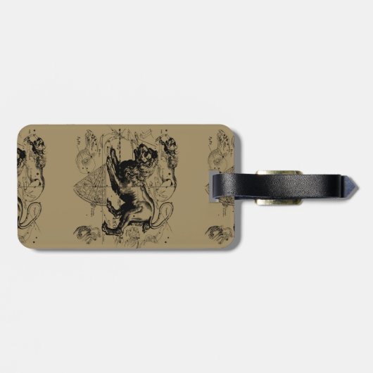 Leo Constellation Hevelius 1690 Juli 23 - August 2 Gepäckanhänger (Rückseite horizontal)