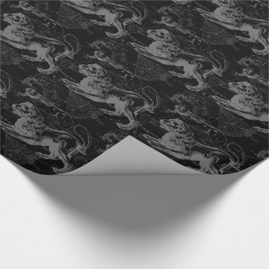 Leo Constellation Hevelius 1690 Juli 23 - August 2 Geschenkpapier (Ecke)