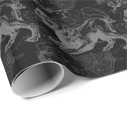 Leo Constellation Hevelius 1690 Juli 23 - August 2 Geschenkpapier (Rolleneckpunkt)