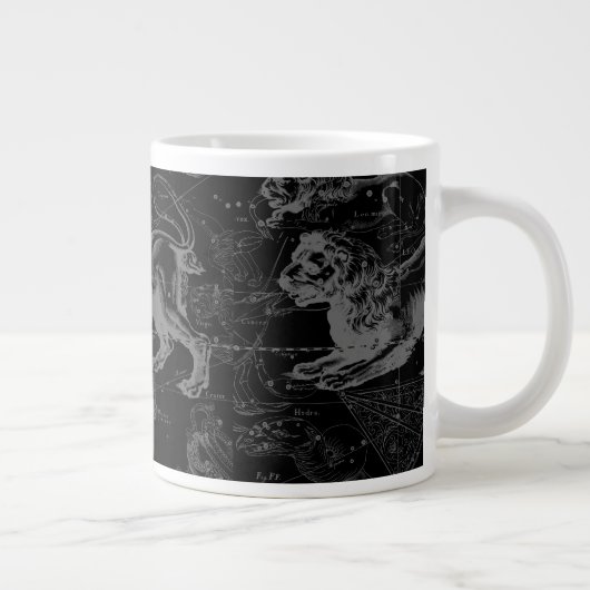 Leo Constellation Hevelius 1690 Juli 23 - August 2 Jumbo-Tasse (Rechts)