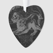 Leo Constellation Hevelius 1690 Juli 23 - August 2 Ornament (Vorderseite)