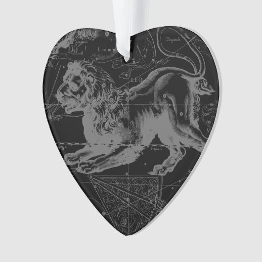 Leo Constellation Hevelius 1690 Juli 23 - August 2 Ornament (Vorderseite)