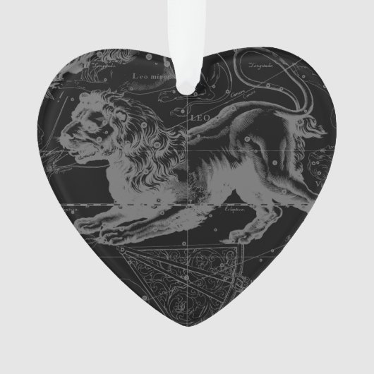 Leo Constellation Hevelius 1690 Juli 23 - August 2 Ornament (Vorderseite)
