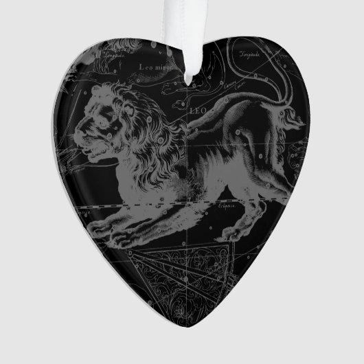 Leo Constellation Hevelius 1690 Juli 23 - August 2 Ornament (Vorderseite)