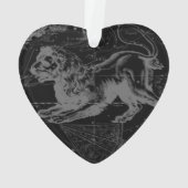 Leo Constellation Hevelius 1690 Juli 23 - August 2 Ornament (Rückseite)