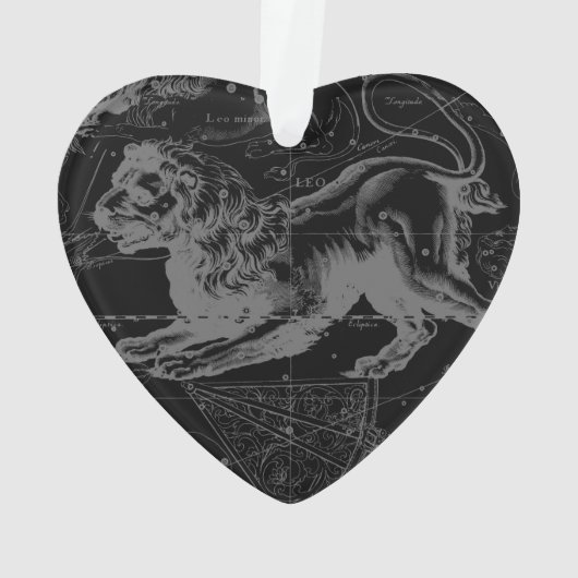 Leo Constellation Hevelius 1690 Juli 23 - August 2 Ornament (Rückseite)