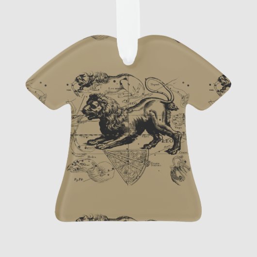 Leo Constellation Hevelius 1690 Juli 23 - August 2 Ornament (Rückseite)