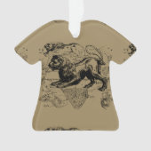 Leo Constellation Hevelius 1690 Juli 23 - August 2 Ornament (Vorderseite)