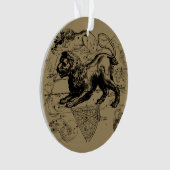 Leo Constellation Hevelius 1690 Juli 23 - August 2 Ornament (Vorderseite)
