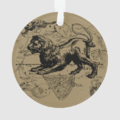 Leo Constellation Hevelius 1690 Juli 23 - August 2 Ornament (Rückseite)