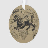 Leo Constellation Hevelius 1690 Juli 23 - August 2 Ornament (Vorderseite)