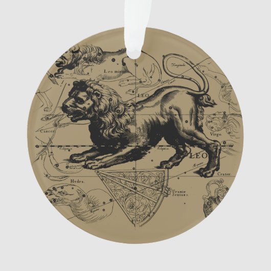 Leo Constellation Hevelius 1690 Juli 23 - August 2 Ornament (Vorderseite)