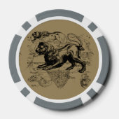 Leo Constellation Hevelius 1690 Juli 23 - August 2 Pokerchips (Rückseite)