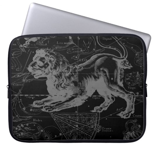 Leo Constellation Hevelius Dekor 1690 Laptopschutzhülle (Vorderseite)