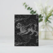 Leo Constellation Hevelius Dekor 1690 Postkarte (Stehend Vorderseite)