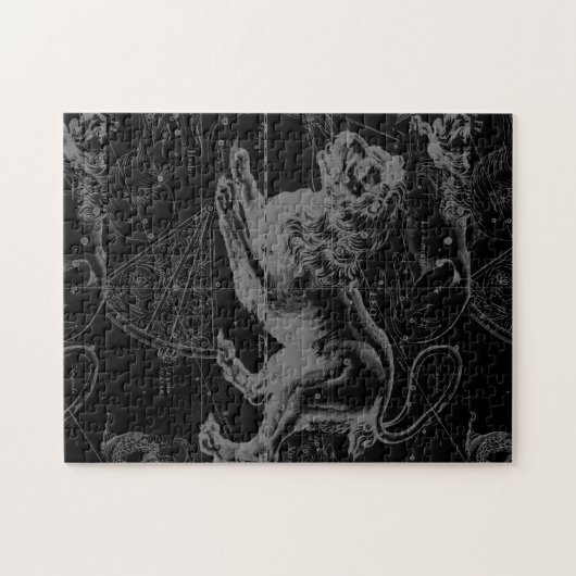 Leo Constellation Hevelius Dekor 1690 Puzzle (Horizontal)