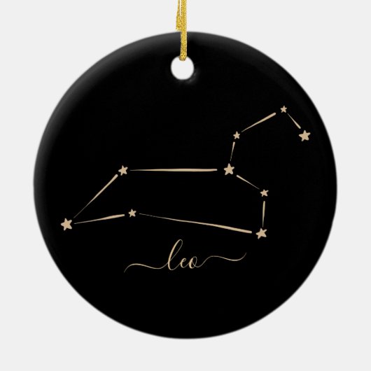 Leo Constellation Keramik Ornament (Hinten)