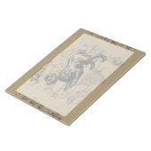 Leo Constellation Map Hevelius 1690 auf Taupe Notizblock (angewinkelt)