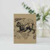 Leo Constellation Map Hevelius circa 1690 Postkarte (Stehend Vorderseite)