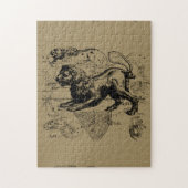 Leo Constellation Map Hevelius circa 1690 Puzzle (Vertikal)