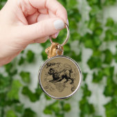 Leo Constellation Map Hevelius circa 1690 Schlüsselanhänger (Hand)