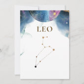 Leo Constellation, Tischnummer des Himalaya (Vorderseite)