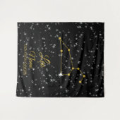 Leo Constellation Wandteppich (Vorderseite (Horizontal))