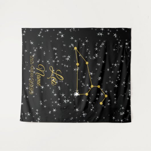 Leo Constellation Wandteppich (Vorderseite (Horizontal))