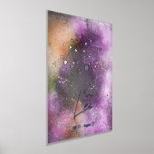 Leo Constellation Zodiac Sign Lila Galaxie Foliendrucke (Ablage )